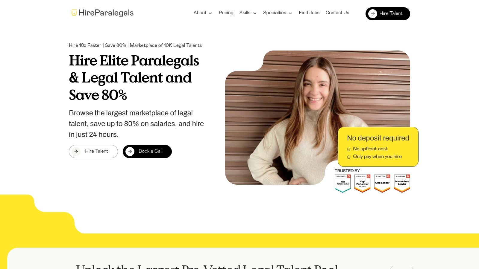 Screenshot from https://hireparalegals.com